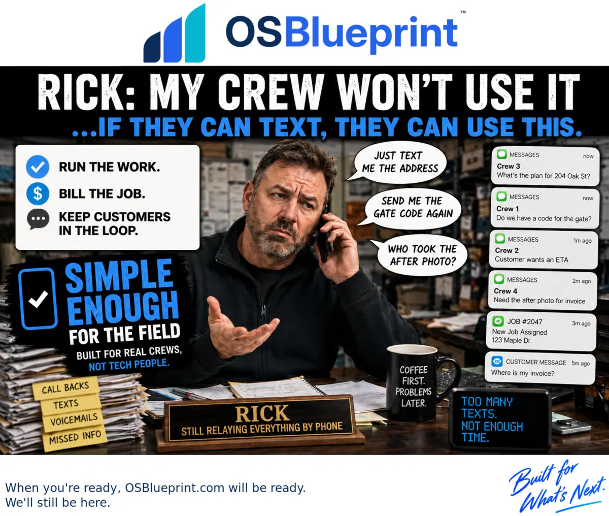 Will my crew use it? — OSBlueprint