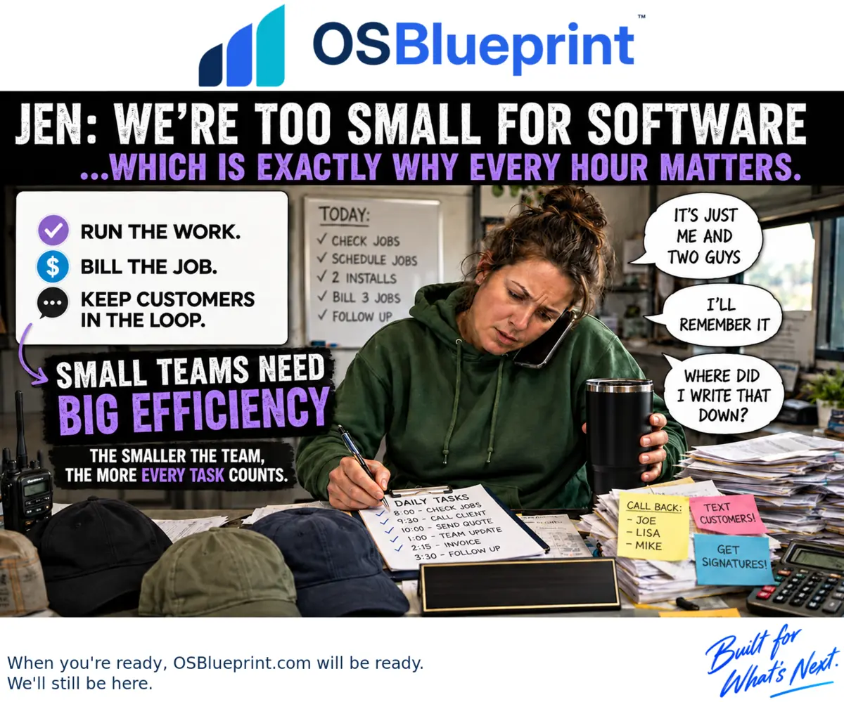 Are we too small for software? — OSBlueprint